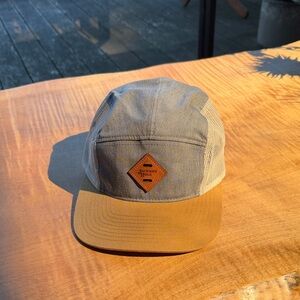 Blue and Tan Jackson Hole 5 Panel Hat